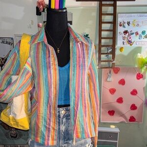 Northern Isles Striped Button-Up Shirt